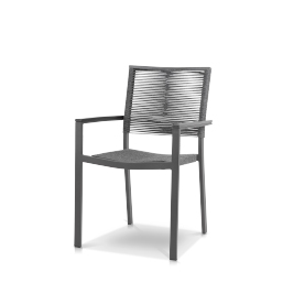 Dining Arm Chair Charcoal Rope dining arm chair charcoal rope